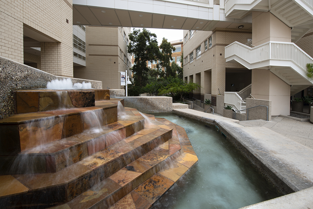 UCI Social Sciences Plaza's Fountain